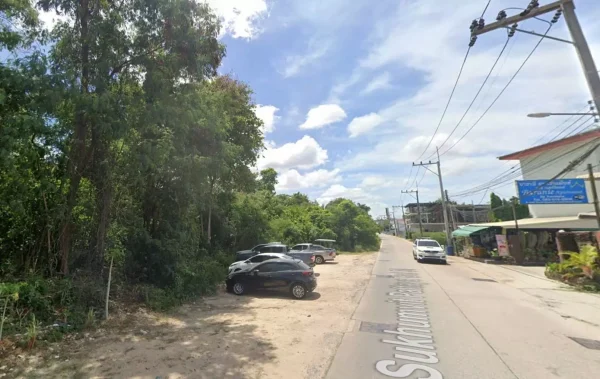 ขายที่ดินถมแล้ว ติดถนน 3 ด้าน ซอยสุขุมวิทพัทยา 34 ต.หนองปรือ อ.บางละมุง จ. ชลบุรี