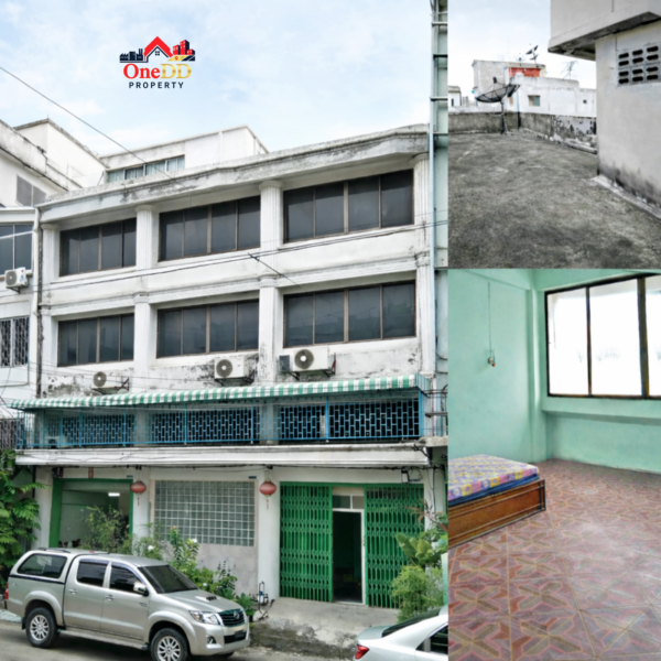 ขายอาคารพาณิชย์ 3 คูหา 3.5 ชั้น ถ.พระราม2 ซอย 69 แยก 5 (113 ตร.ว.)